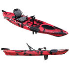 LLDPE Plastic Kayak Single Seat One Person Foot Pedal Fishing Pedal Kayak