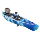 Single Sit On Top Foot Pedal Drive Fishing Kayak 250kgs Capacity