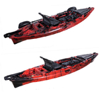 Single Seat 10FT Fishing Sit On Top Canoe One Person LLDPE Plastic Kayak