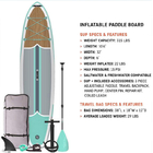 Customizable Touring Sup Board Drop Stitch Inflatable Paddleboard Custom Logo