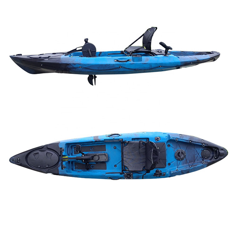 Sea Fishing Foot Pedal Kayak Angler Sit On Top With Adjustable Comfort