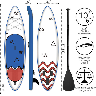 Ocean Waters Paddleboard Surfboard Air Surf Custom Inflatable Stand Up Paddle Board
