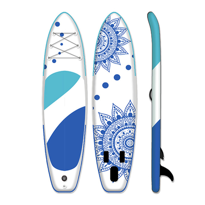 Customized Touring Sup Board Water Inflatable Surfing Boards With Paddle  6" Thick