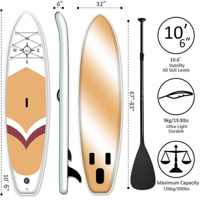 Ocean Waters Touring Sup Board Military Grade Pvc Certification BSCI