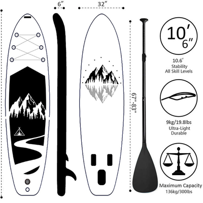 Customized Logo Standup Paddle Board Inflatable Surfboard Water Play SUP