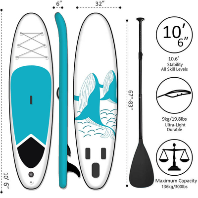 Inflatable Paddle Surfing Sup Board Surfboard Pvc High Pressure Drop Stitch