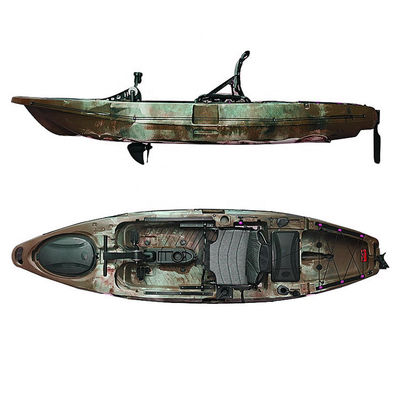 HDPE Pedal Drive Kayaks Sit On Top Fishing Canoe 3.32m*0.9m