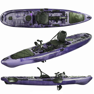 Foot Pedal Kayak Touring Fish Ocean Angler Sit On Top Fishing Kayak
