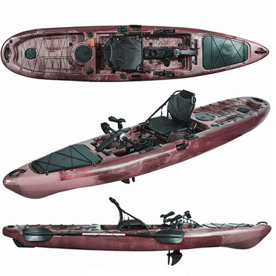 Foot Pedal Kayak Touring Fish Ocean Angler Sit On Top Fishing Kayak
