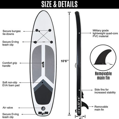 Lightweight 400LBS Inflatable Stand Up Paddle Board 10'6"X32"X6"