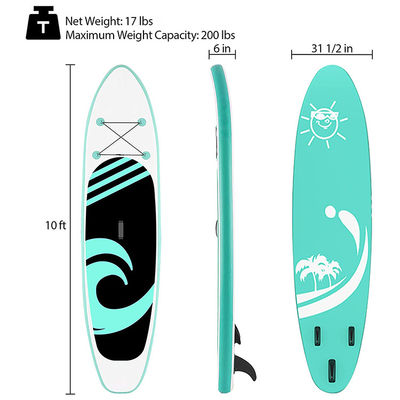 Foldable Inflatable Stand Up Paddleboard 200LBS Capacity