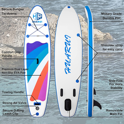 Water Play 6'' Thick Inflatable Surf Paddle Board 330lb Capacity