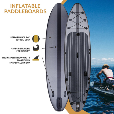 450LBS Capacity Touring Sup Board Blow Up Longboard Paddle